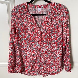 Old Navy Flowy Red Top